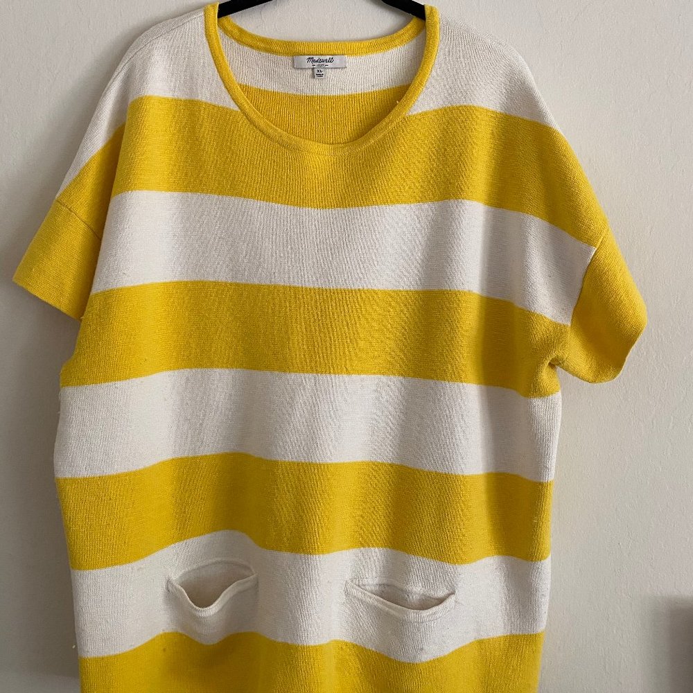 Madewell Striped Short-Sleeved Sweater